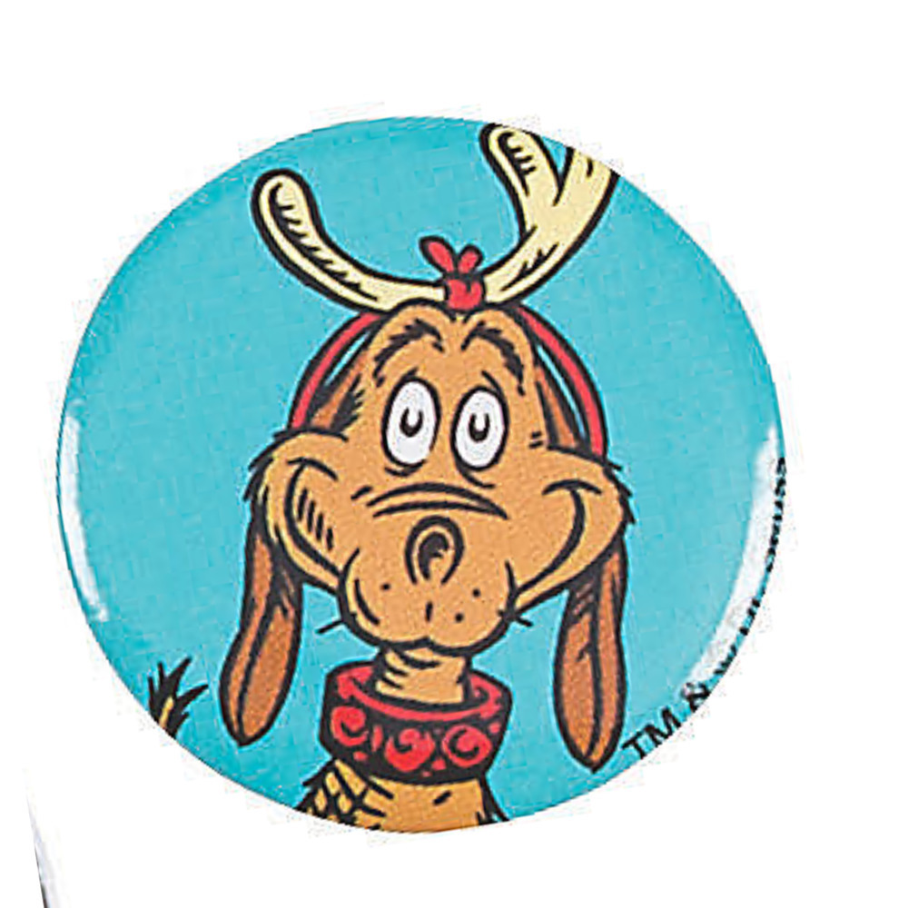 Dr. Seuss™ The Grinch 1" Holiday Pin GRINCH PIN IS COVER PIC or ALL 6 FOR $40!!
